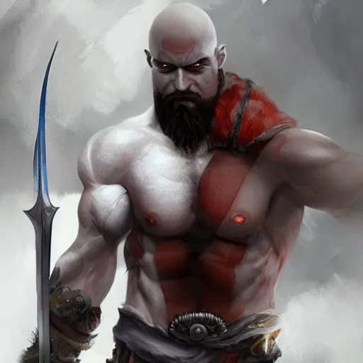 Prompt: Kratos, Artstation, Digital Art, Artstation