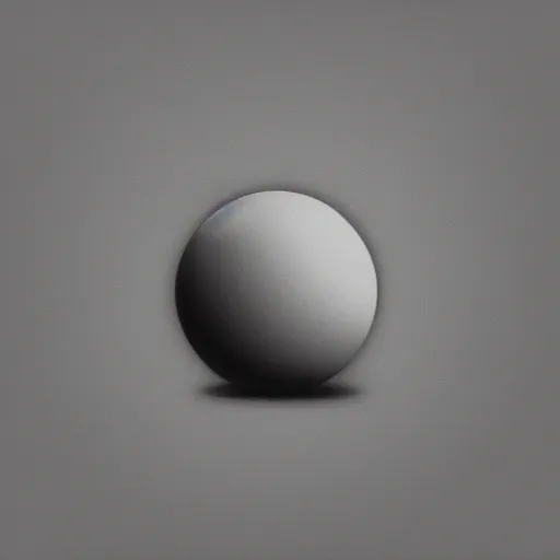 Prompt: Minimalistic painting of a grey sphere, shaded, 8k