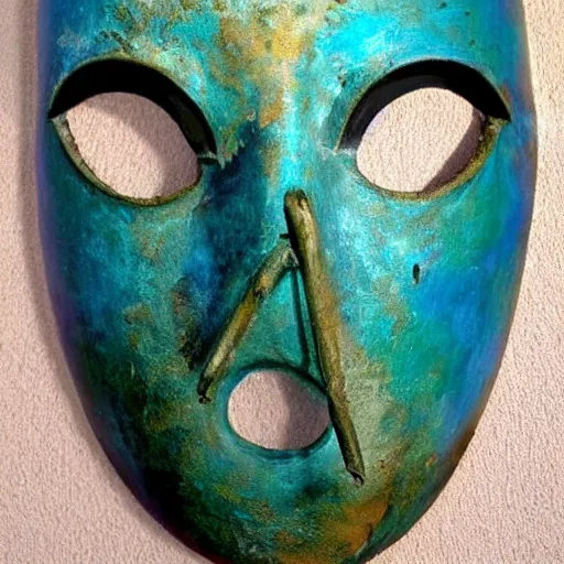 Prompt: an old mask! dream a mask