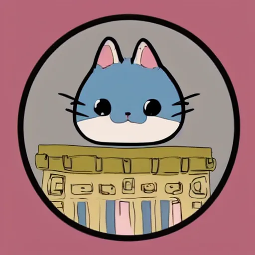 Image similar to a tiny round cat with rainbow fur and multicolored eyes underneath the Eiffel tower in paris in the style of studio ghibli, chibi, cute, adorable