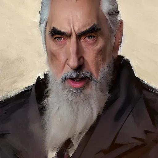 Prompt: greg manchess portrait painting of armored count dooku as overwatch character, medium shot, asymmetrical, profile picture, organic painting, sunny day, matte painting, bold shapes, hard edges, street art, trending on artstation, by huang guangjian and gil elvgren and sachin teng