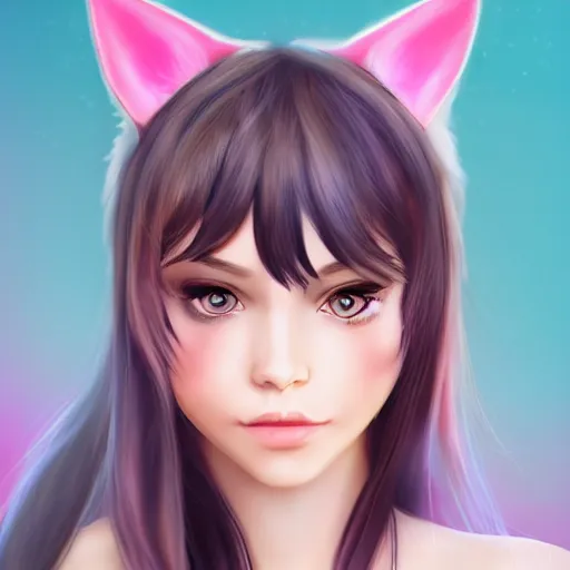 Prompt: gamer girl with cat ears, high detailed, hugh resolution, realistic