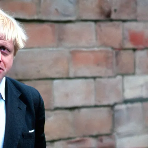 Image similar to boris johnson in gangster outfit, 2 0 0 0 photo