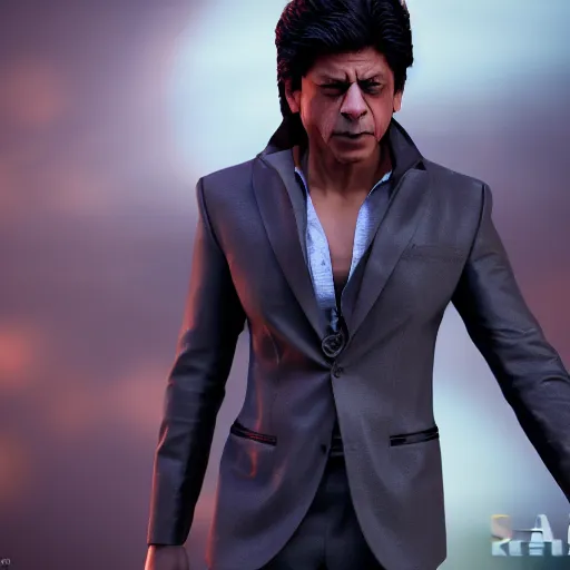 Image similar to shahrukh khan, 8k, cinematic lighting