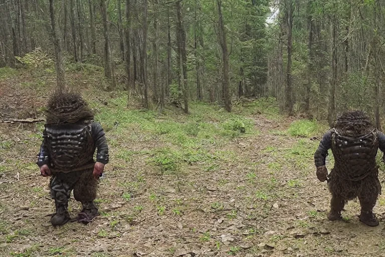 Image similar to 600 pound armored dwarf caught on trail cam