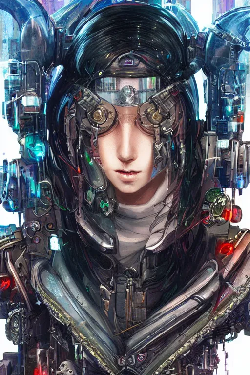 Portrait Of A Cyberpunk Cyborg Dandd Sci Fi Fantasy Stable