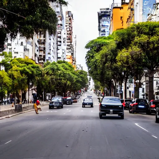 Image similar to dash cam footage in buenos aires streets