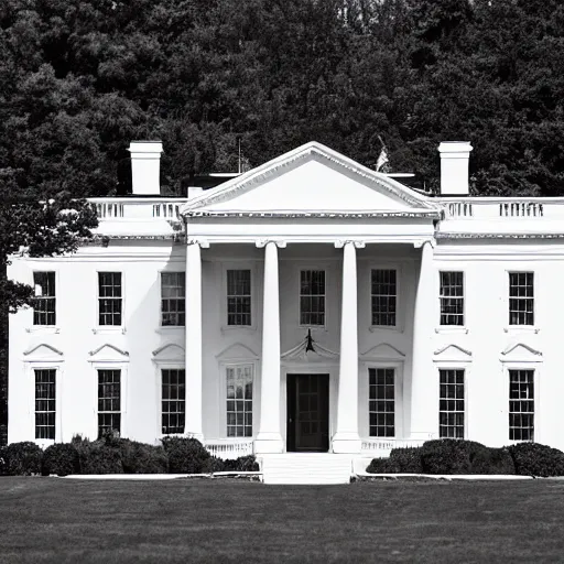 Prompt: a photograph of a chocolate White House