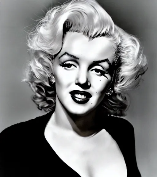 Image similar to Marilyn Monroe in the year 2175