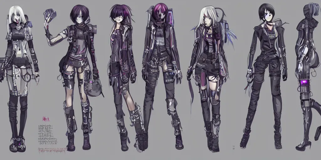 Prompt: fashion, cyberpunk, anime, game, characters reference sheet, high quality, ultra detailed , bride, full body -H 576