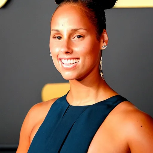 Image similar to alicia keys with a ponytail