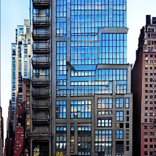 Image similar to the coolest building in new york, architecture