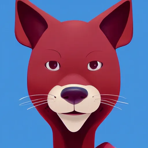 Image similar to face icon stylized minimalist catdog, loftis, cory behance hd by jesper ejsing, by rhads, makoto shinkai and lois van baarle, ilya kuvshinov, rossdraws global illumination