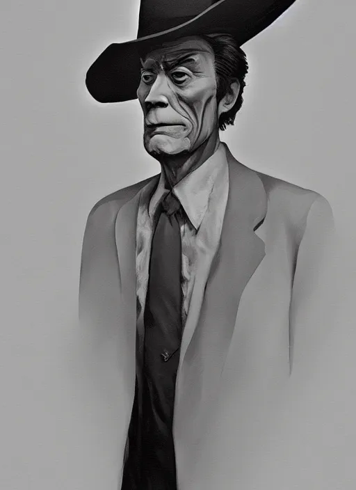 Image similar to portrait of Kolchak, detailed, coherent, painted by Edward Hopper, Wayne Barlowe, James Gilleard, airbrush, art by James Jean