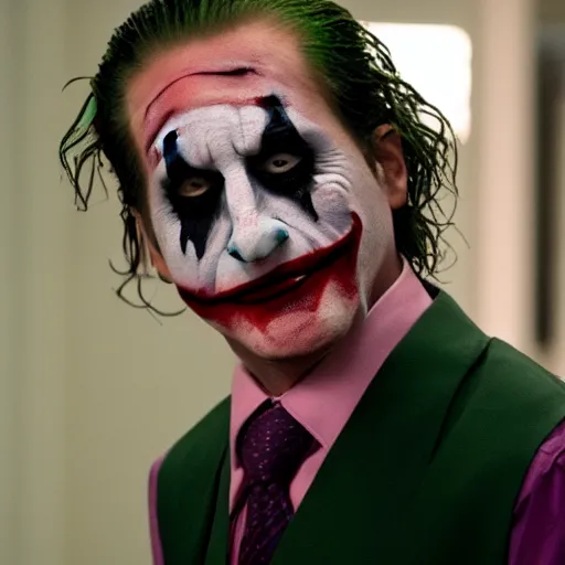 Prompt: michael scott as joker