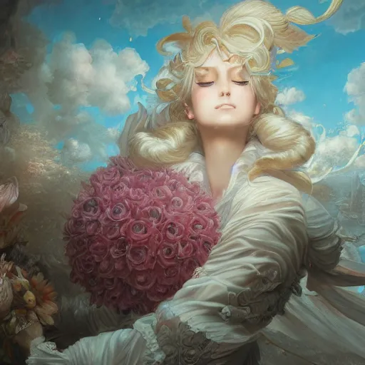 Prompt: A beautiful ultradetailed anime illustration of rococo with falling petals,by Fabio Listrani,johfra bosschart, Greg Rutkowski and Peter Mohrbacher,4k art, Ultra wide angle,hyper real, trending on artstation