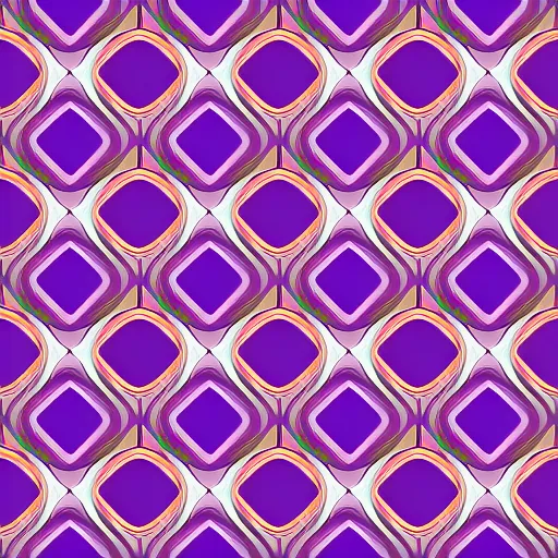 Prompt: geometrical pattern with gradient, lines and circles, intricate and beautiful , purple and orange tones, design