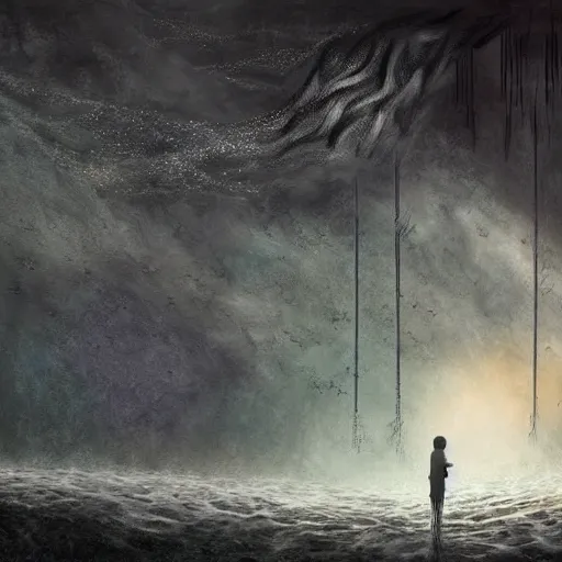 Prompt: two star crossed lovers at the end of time, artstation hall of fame gallery, editors choice, #1 digital painting of all time, most beautiful image ever created, emotionally evocative, greatest art ever made, lifetime achievement magnum opus masterpiece, the most amazing breathtaking image with the deepest message ever painted, a thing of beauty beyond imagination or words