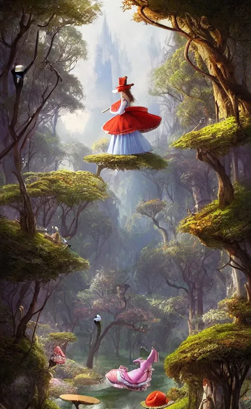 Image similar to Alice in the wonderland by Raphael Lacoste