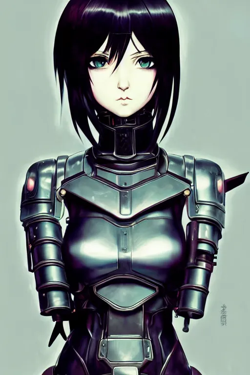 Prompt: portrait Anime goth cyberpunk girl mechanical armor, blame, cute-fine-face, black-hair pretty face, realistic shaded Perfect face, fine details. Anime. Warhammer 40000, realistic shaded lighting by Ilya Kuvshinov katsuhiro otomo ghost-in-the-shell, magali villeneuve, artgerm, rutkowski, WLOP Jeremy Lipkin and Giuseppe Dangelico Pino and Michael Garmash and Rob Rey and Tsutomu Nihei