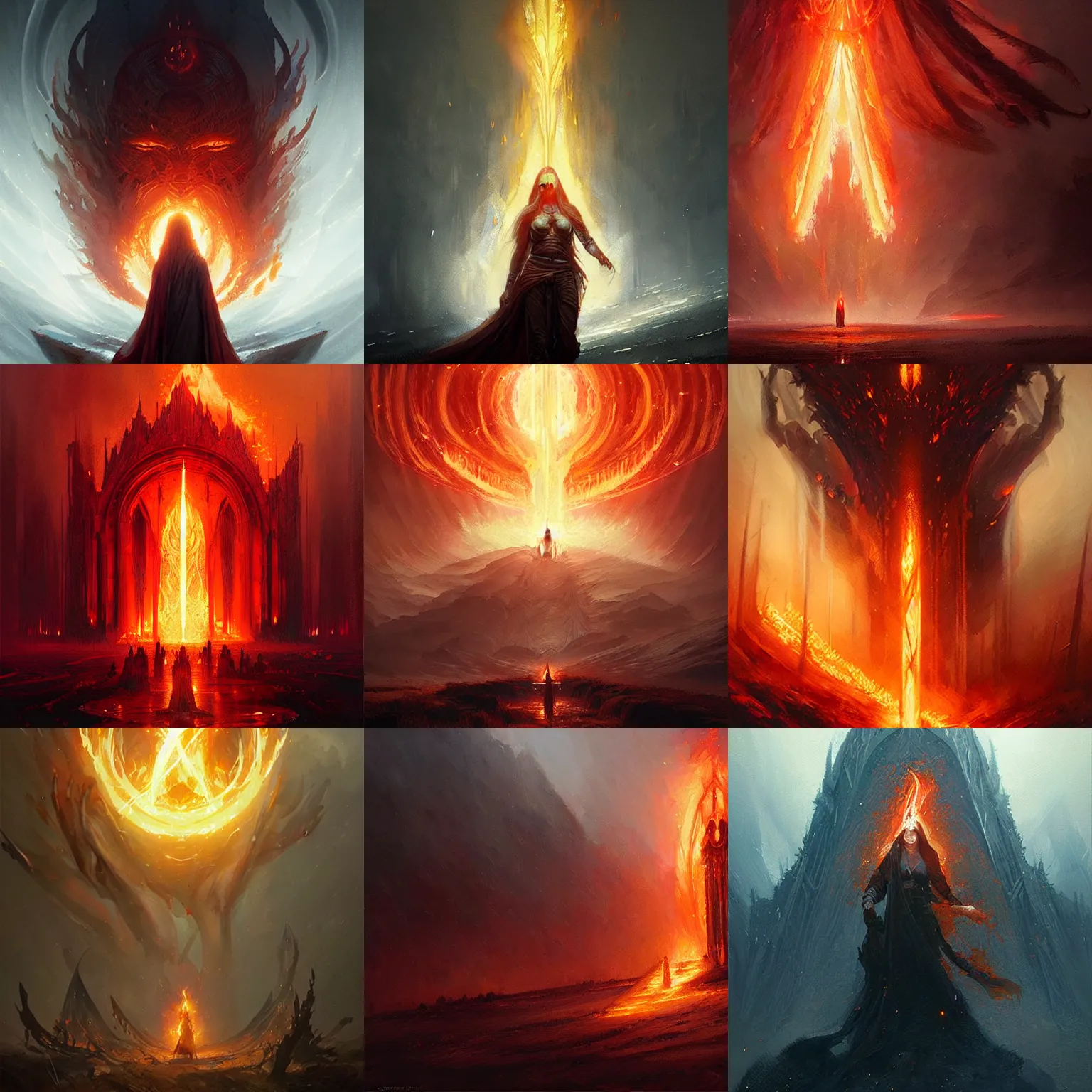 Prompt: holy fire spell art, elden ring, art by greg rutkowski