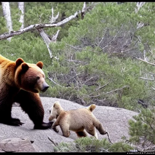 Image similar to yo mama's so fat, when she goes camping, the bears hide their food.