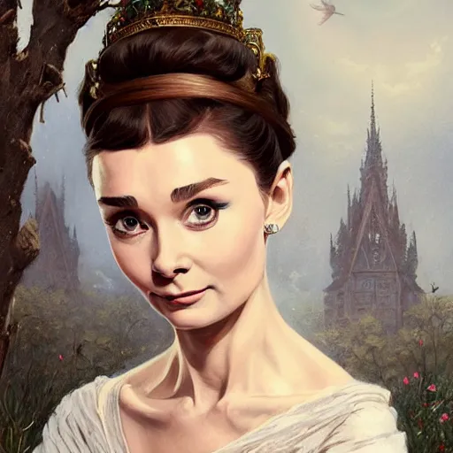 Image similar to audrey hepburn in an epic victorian novel, various backgrounds, intricate, elegant, highly detailed, digital painting, artstation, matte, illustration, art by artgerm, greg rutkowski, loish, rhads, ferdinand knab, makoto shinkai, lois van baarle, ilya kuvshinov, rossdraws, tom bagshaw