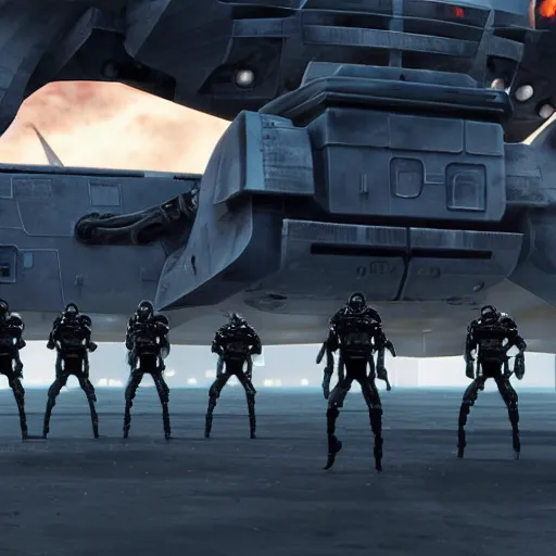 Image similar to starship troopers reimagined as a pixar film, 3 d render, cinematic