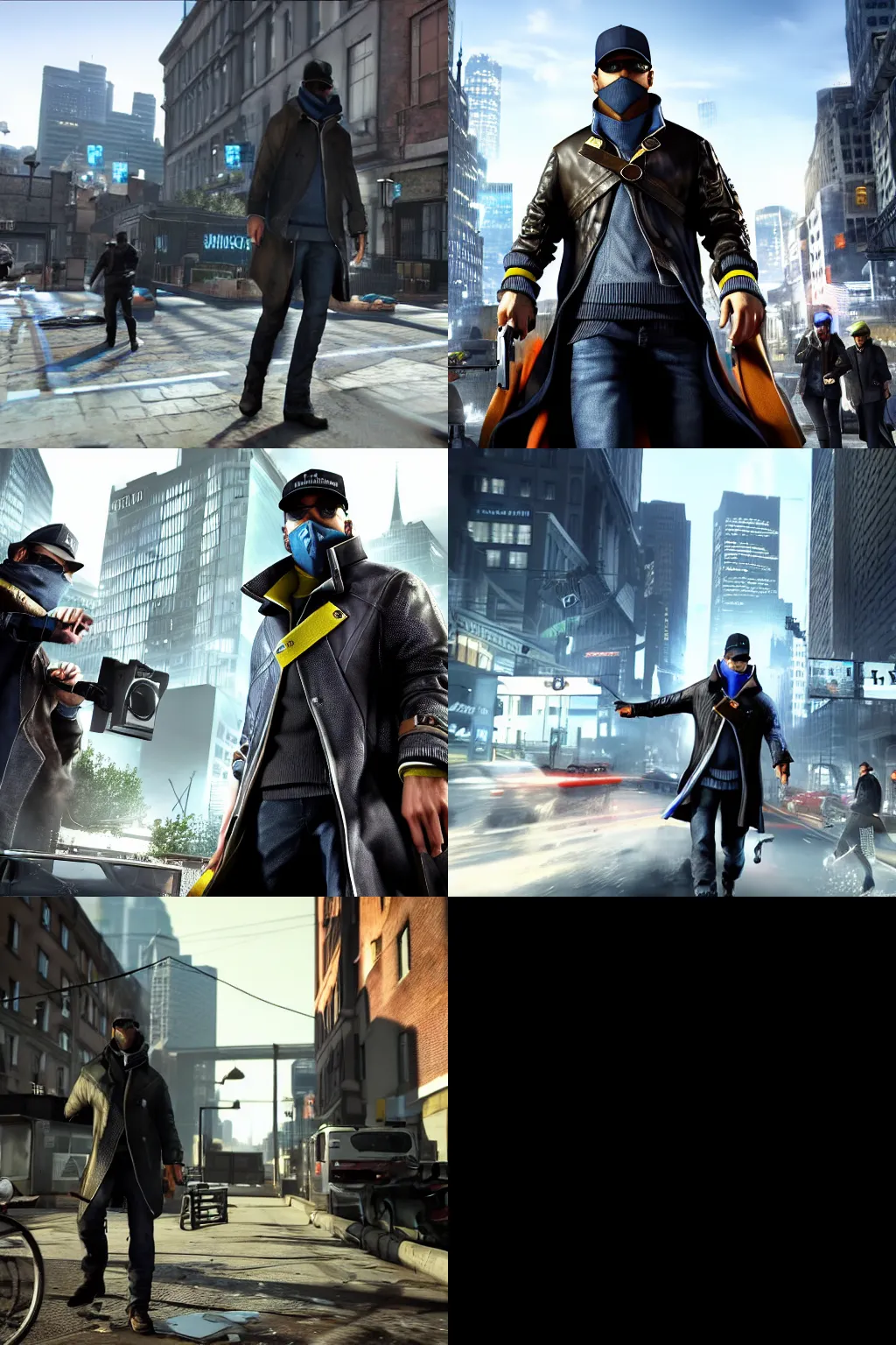 Prompt: Watch dogs gameplay fotage from 2012, action scene, 4k, ultra sharp