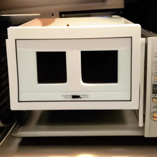 Image similar to cat in a microwave