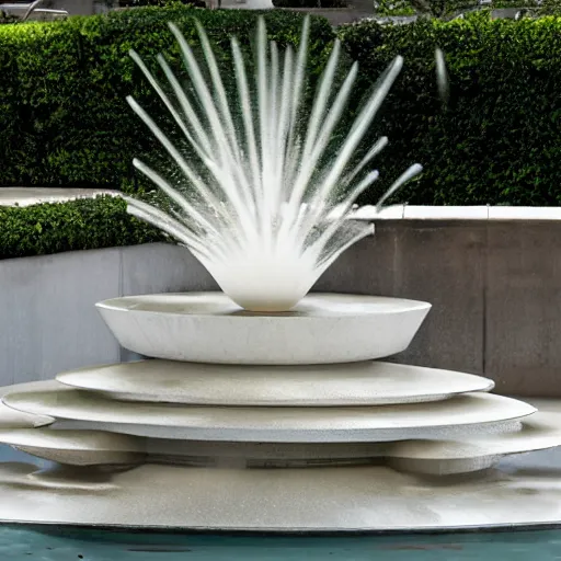 Image similar to abstract fountain designed by Georgia O'Keefe