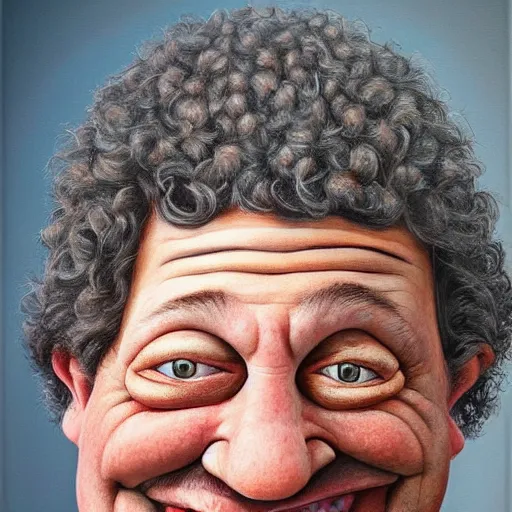 Image similar to Caricature portraits done of Gene Ween and Dean Ween, realistic, hyperrealistic, very realistic, highly detailed, very detailed, extremely detailed, detailed, oil painting, digital art, trending on artstation