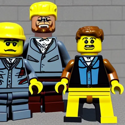 Image similar to a breaking bad lego set