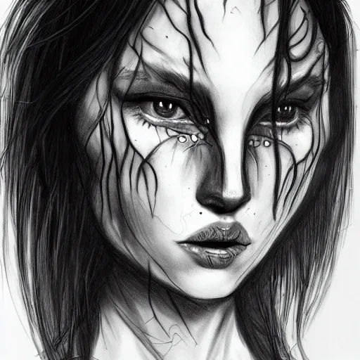 a sketch drawing, ultra detailed, portrait, mystical, | Stable ...