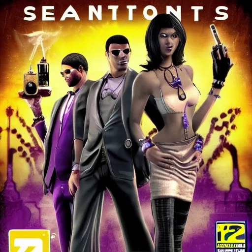 Image similar to saints row 2 ps 2 cover, highly detailed, 4 k