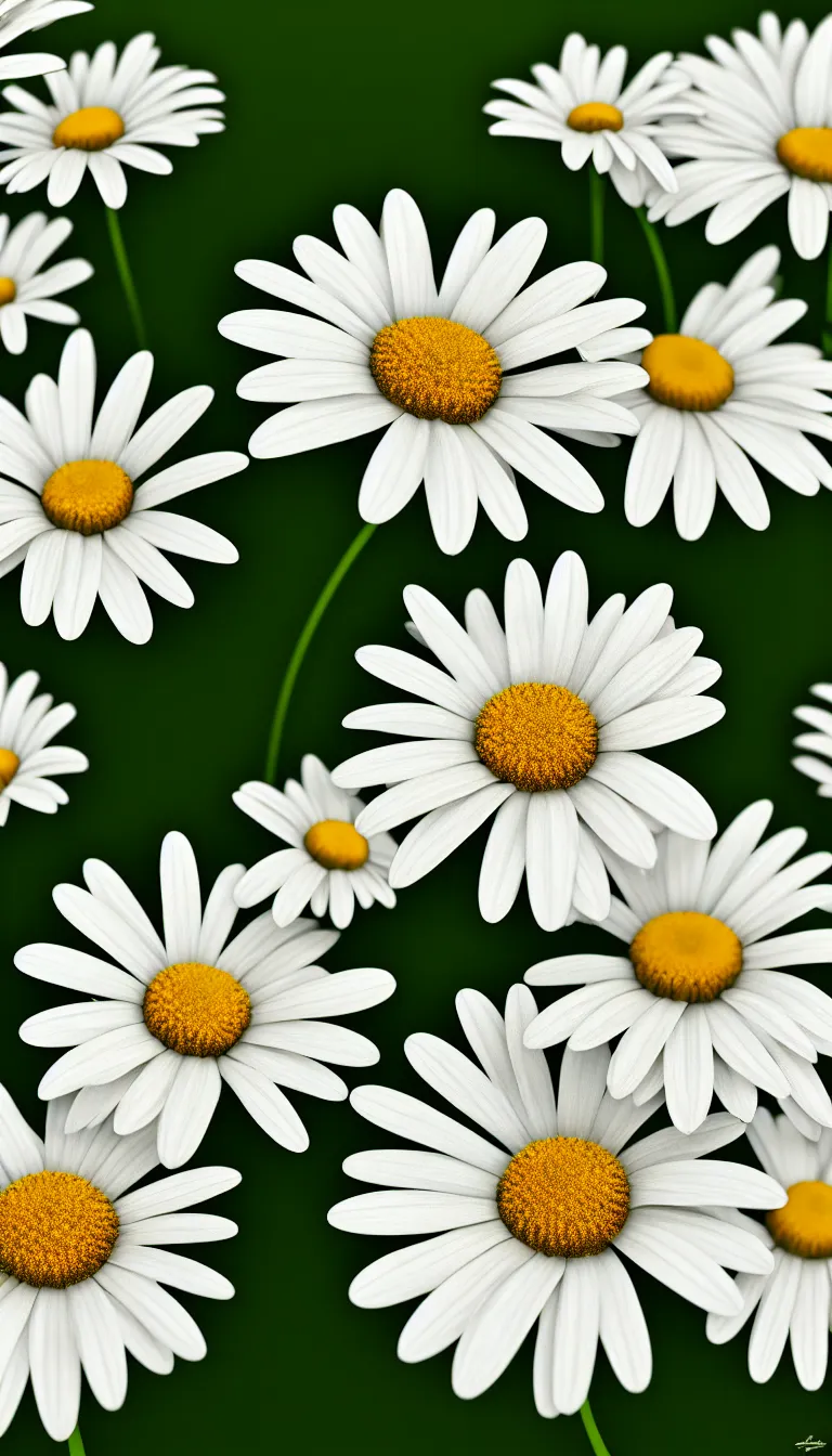 Prompt: highly detailed realistic photo daisy white flowers, award winning photo, hyper realistic, concept art, 8 k detail post - processing