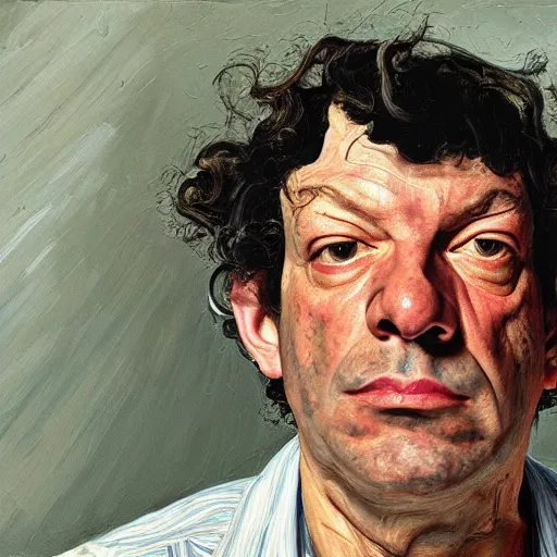 Prompt: high quality high detail painting by lucian freud, hd, dean ween