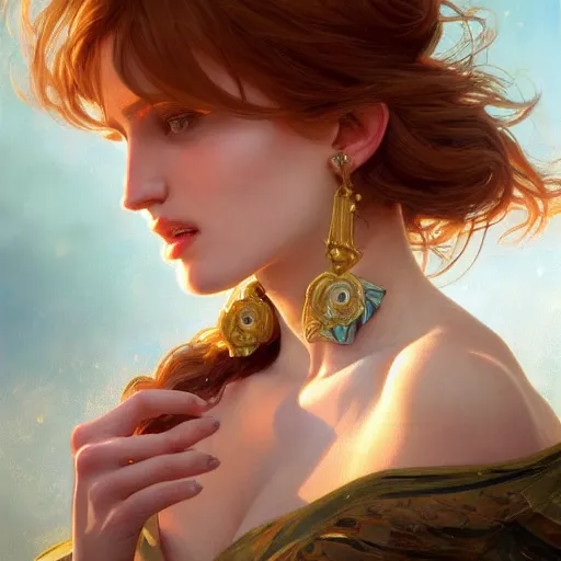 Prompt: ultra realistic illustration, bella thorne as thirty year old lady, intricate, elegant, highly detailed, digital painting, artstation, concept art, smooth, sharp focus, illustration, art by artgerm and greg rutkowski and alphonse mucha