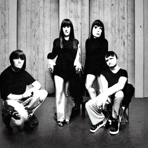 Prompt: album cover for a new throbbing gristle album