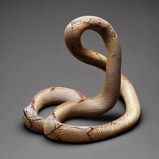 Prompt: Snake Figure, 8K, studio light