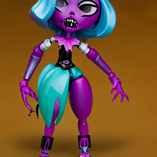 Image similar to a c'thulhu monster high action figure, product shot