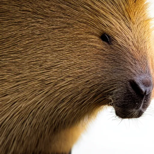 Prompt: cute capybara eats a nvidia gpu, studio lighting, professional photograph, shallow depth of field, bokeh, sharp focus, taken by sony a 7 r, 4 k, depth of field