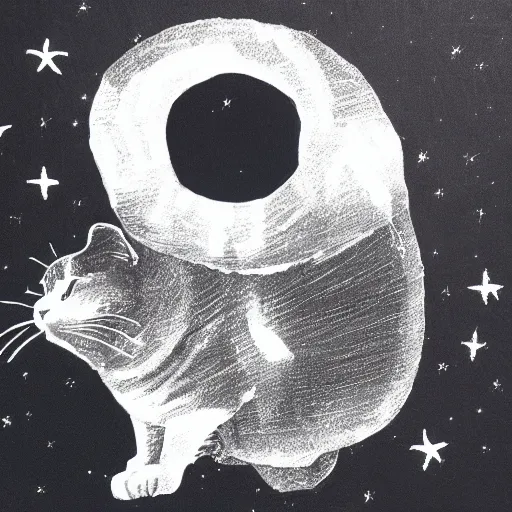 Image similar to black hole cat