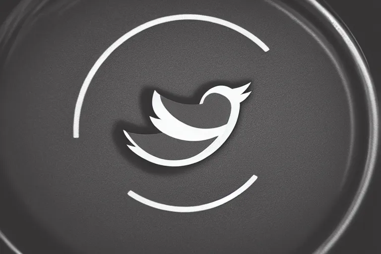 Image similar to twitter logo in morning coffee, close-up photograph, award winning