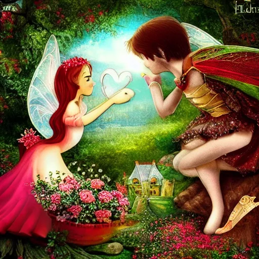 Prompt: love in a fairy tale