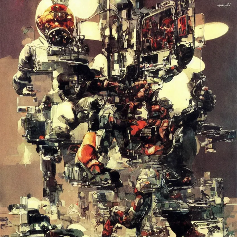 Image similar to a bunny made of mirrors. highly detailed science fiction painting by norman rockwell, frank frazetta, and syd mead. rich colors, high contrast, gloomy atmosphere, dark background. trending on artstation