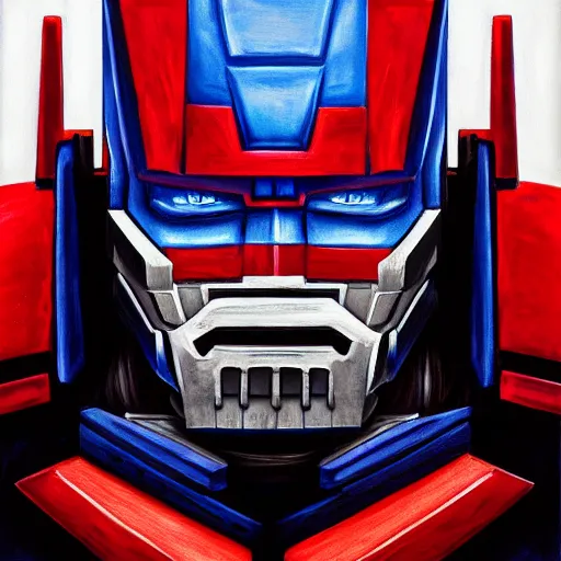 Image similar to portrait of a optimus prime