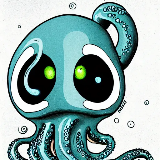 Image similar to the cutest tentacled alien