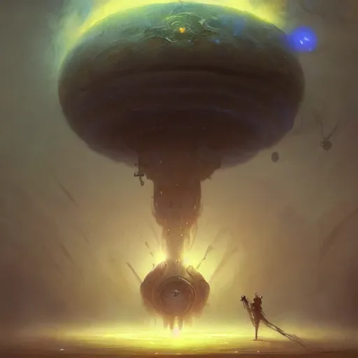Prompt: aliens invading earth made by ivan aivazovsky, peter mohrbacher, greg rutkowski volumetric light effect broad light oil painting painting fantasy art style sci - fi art style realism premium prints available artwork unreal engine