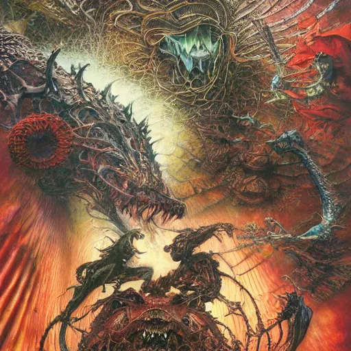 realistic detailed image of Creatures terrorizing an | Stable Diffusion